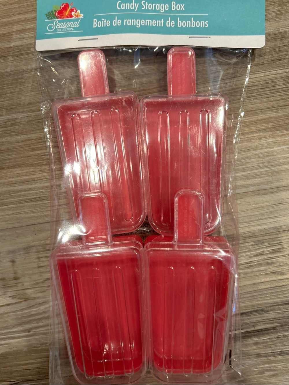 Candy Storage Box - Pink Popsicle Containers (4pc) - Picture 2 of 4